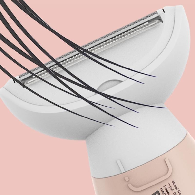 Portable Women Hair Remover Set Plastic Eyebrow and Nose Trimmer USB Rechargeable ABS Texture Suitable for Own Care