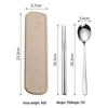 Portable 316 Stainless Steel Chopsticks & Fork Set