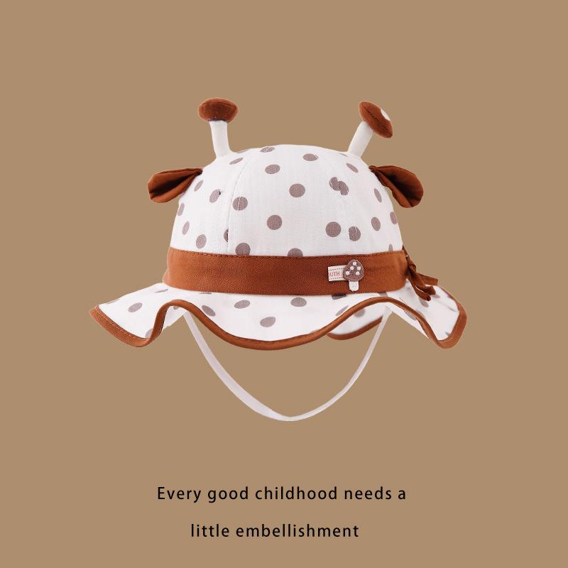 

Младенческая и детская шляпа-рыбачка Весна и осень Милая детская Супер милая шляпа для загара Мальчик и девочка Защита от солнца Универсальная шляпа Модная (47-50cm)