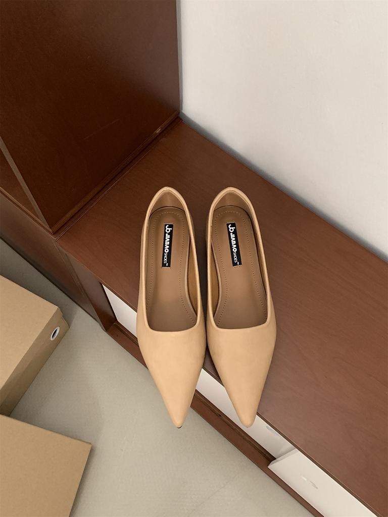 Fashion 2025 Spring New Slip-On Outdoor Casual Comfortable Daily Lightweight Loafers Elegant Pointed Toe Mules Women Ballet Flat Shoes
