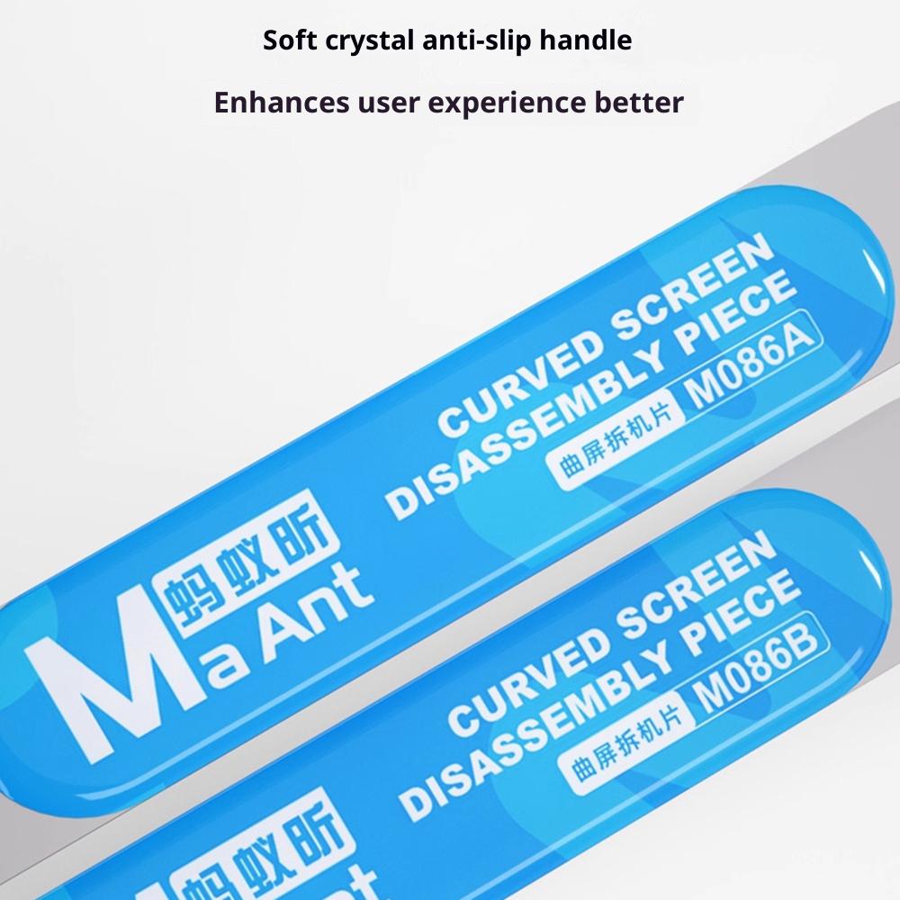 MAANT M086AB 2 Stück gebogenes Bildschirm-Demontagemesser für die Telefonreparatur, Bildschirmrahmen-Halterung