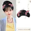 Ming Dynasty Hanfu Clip-in Hair Bun: Silk Wig for Ancient Costume Hairstyles