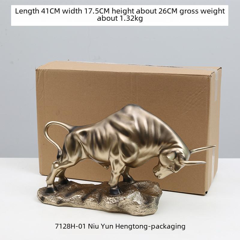 Decorations Cattle Resin Piece For Living Room Tv Cabinet Home Office Gifts