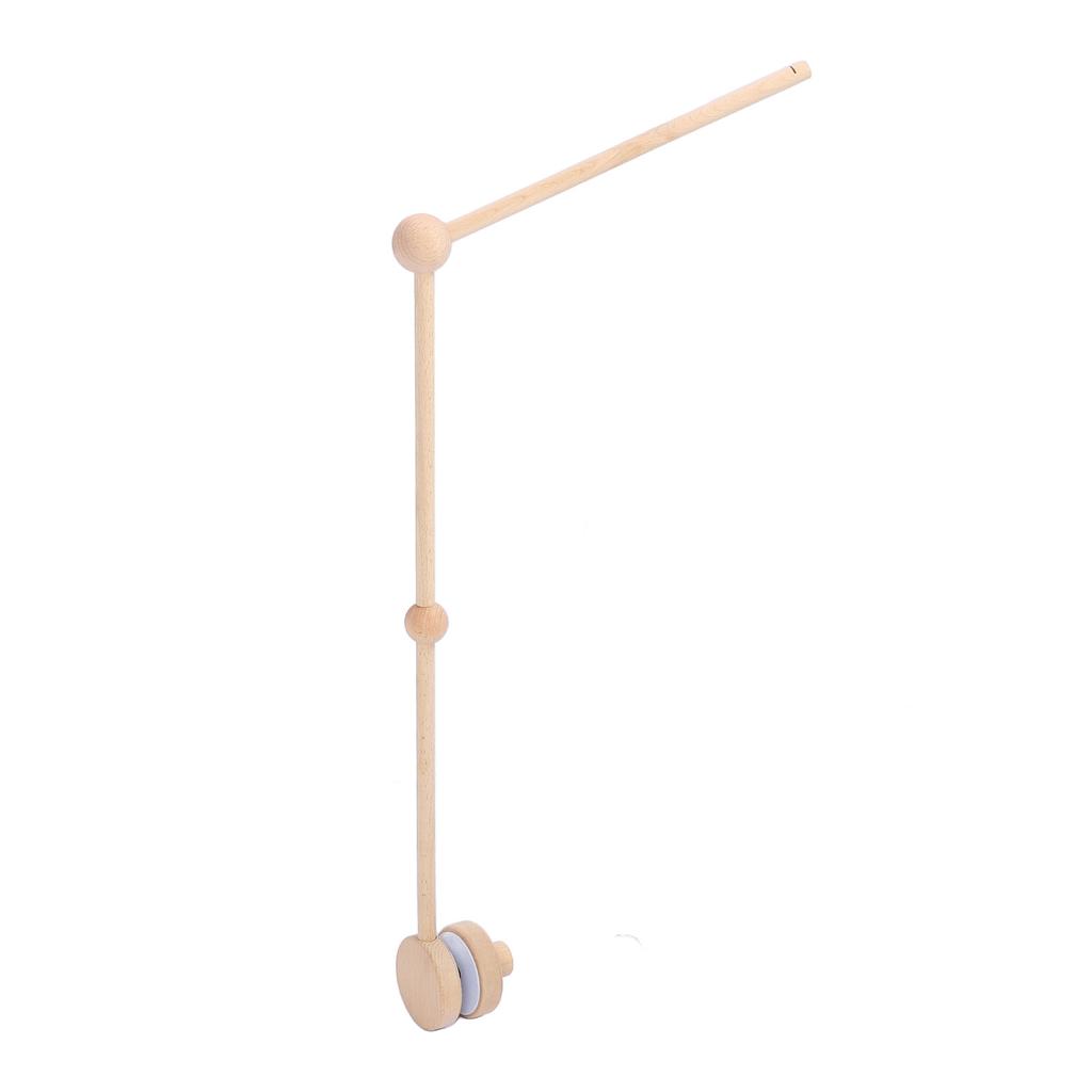 Drewniane ramię do karuzeli nad łóżeczko dziecięce, wzmocniona konstrukcja, stojak uchwyt na łóżeczko niemowlęce dla bezpieczeństwa, dekoracja moskitiery