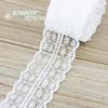 White Lace Fabric Webbing Decoration Love Gift Packing Ribbon Material (5 Yards/roll) Fabric by the Yard Trim Wedding Dress