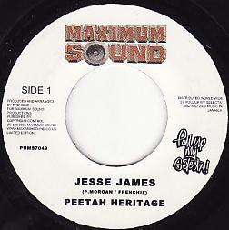 

7inch Record PETER MORGAN / LUKIE D - Jesse James / Crying Out PUMS7049 Maximum Sound 2009 UK Reggae, Ska & Dub Used