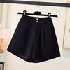 Women's High Waist Wide Leg Shorts Summer Loose Casual Paperbag Waist Shorts