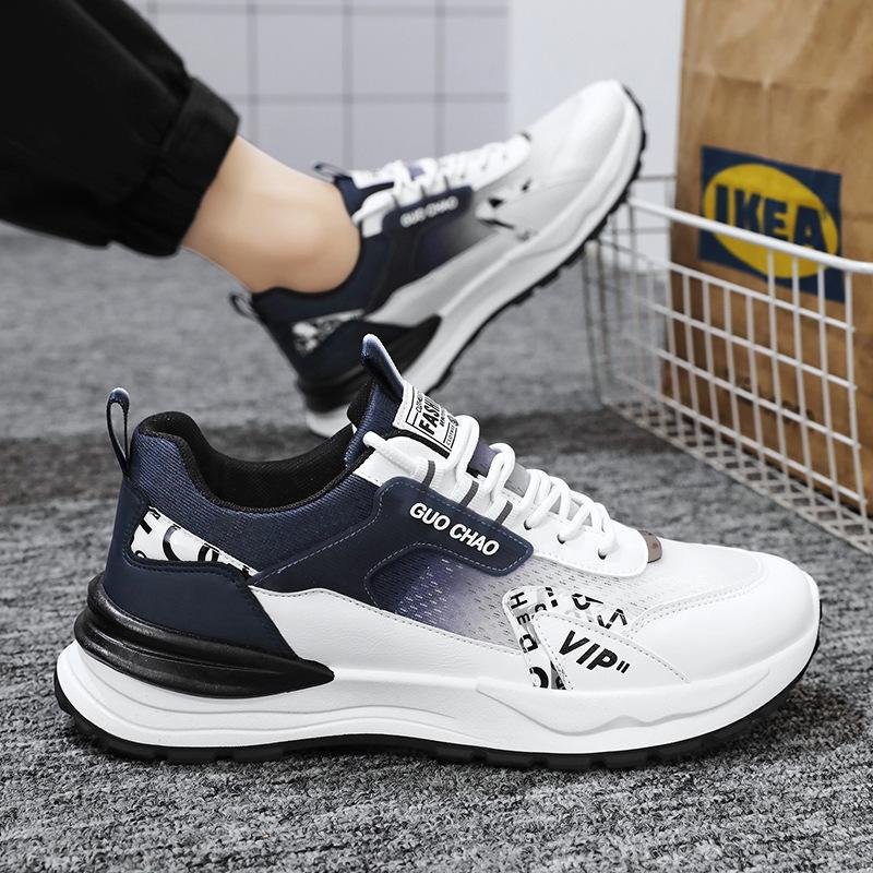 Summer men's shoes 2024 new breathable mesh shoes men's sports shoes trend versatile casual shoes dad trendy shoes