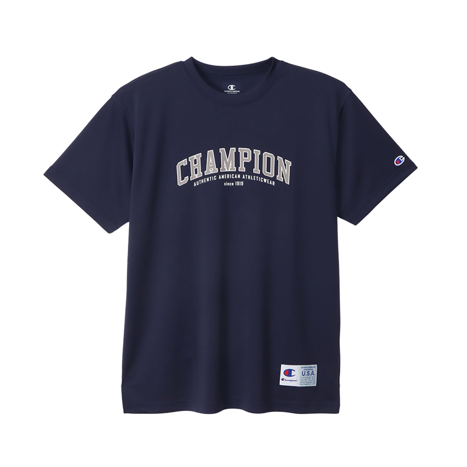 

Short Round Neck Antibacterial and Odor Graphic Logo Short Sleeve Navy [Champion] T-Shirt, Sleeve, DRYSAVER, Resistant, Print, T-Shirt, Basketball, Темно-синій