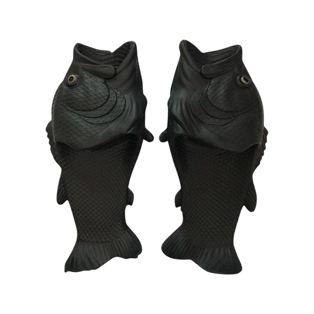 Funny Slippers Man Footwear Family Shoes Parent-child Sandals Plus Size 24-46 Summer Beach Shoes Boys Unisex Fish Slippers