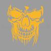 Evil Fanged Skull Creative&funny Stickers for Cartoon Fans&lover,high Quality for Car Trucks Motorcycles &laptops