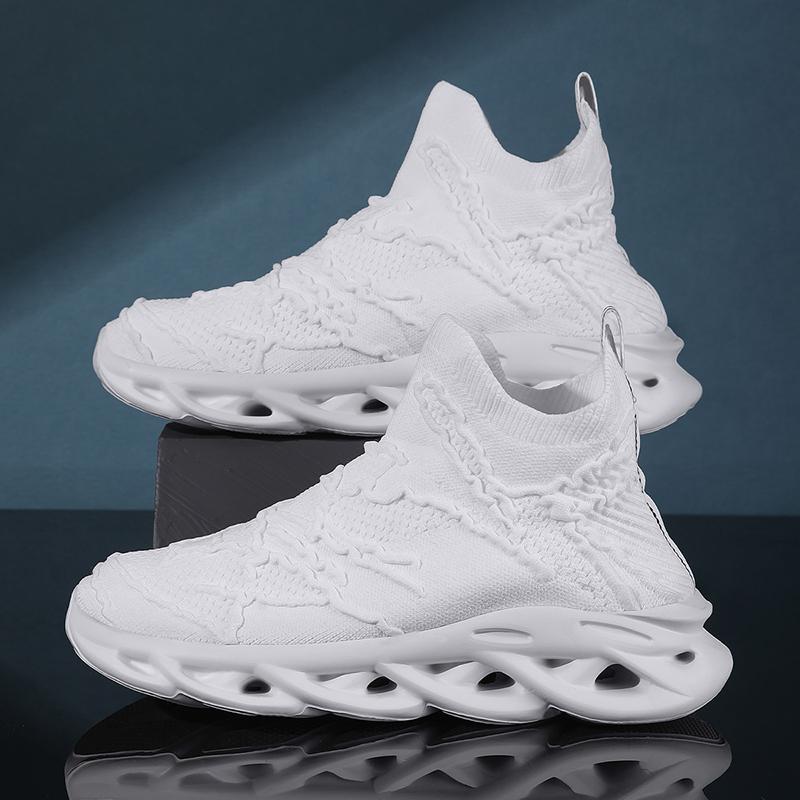 Fashion Platform Men&Women Breathable Mesh Socks Walking Shoes Blade Slip-on Sport Sneakers Running Training Super Light Footwear