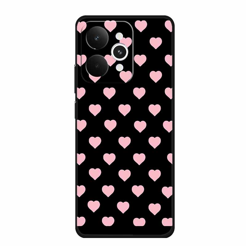 For Realme 15 15 Pro 5G Black Case 3D TPU Silicone Soft Back Cover For Realme C15 6.5" Funda Emboss Relief Flowers Bag Casing