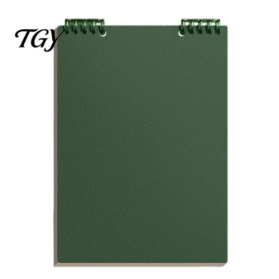 Student Study Supplies Top Bound Spiral Notebook, Premium Anti-bleed Paper Diary Book, Portable Shorthand Pad A5 Notepad for Office School And