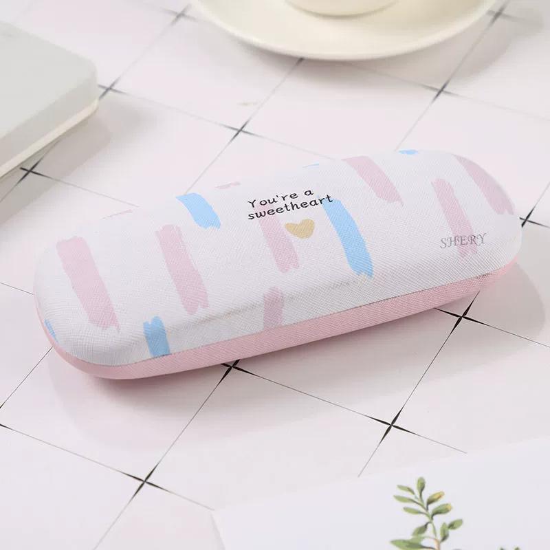 1PC PU Portable for Eyeglasses Smooth Spectacle Cases Fashion Rectangle Sunglasses Box Eyewear Protector