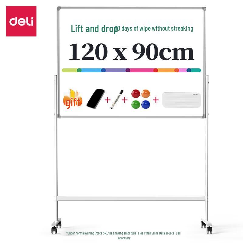 Deli Magnetic Double-Sided Whiteboard with Mobile Stand