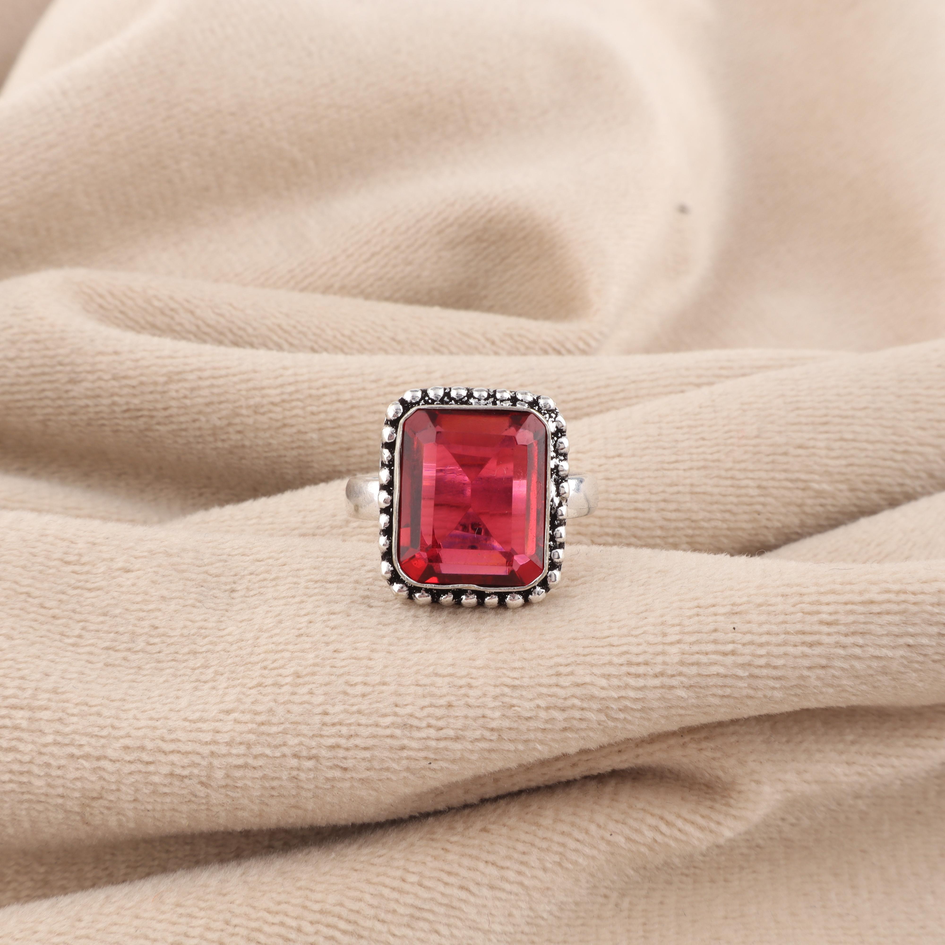 

Натуральный розовый рубеллит, драгоценный камень, серебро 925 пробы, украшения ручной работы, женские изящные кольца для подарка RR-74-1 13