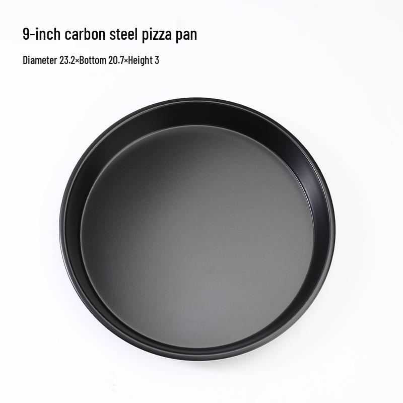 Non-Stick Black Pizza Pan with Wide Edge - Available In 6", 7", 8", 10" - Perfect for Baking.