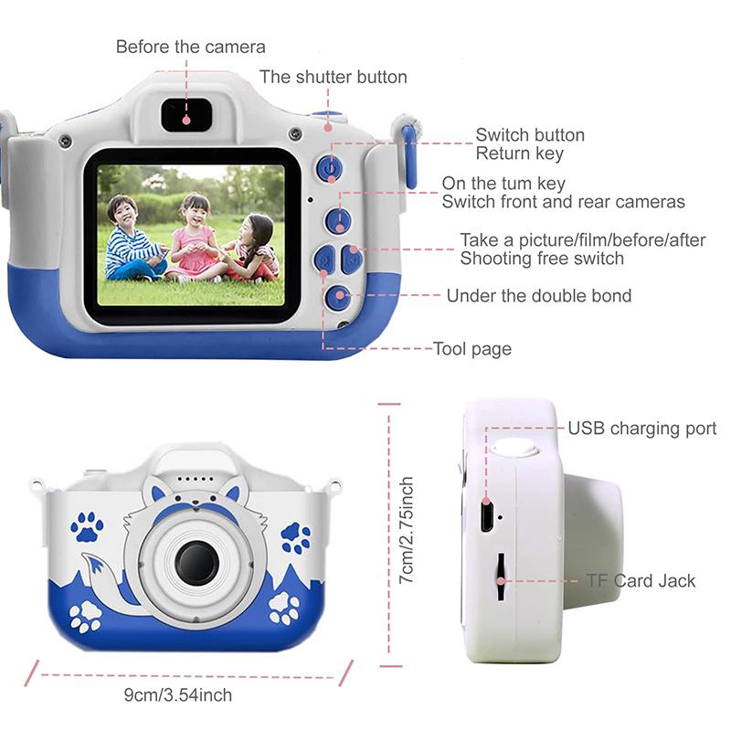 40MP HD Camera Playthings for Kids Cartoon Digital Camera Little Camera Toys Tiny Video Camera for Children Kids Christmas Holiday Birthday Present