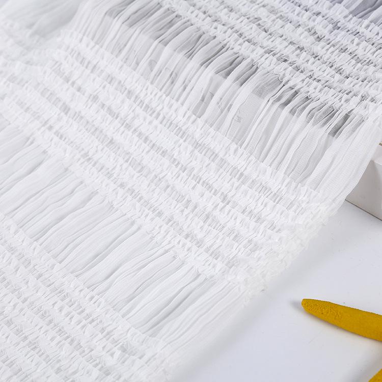 Women's Chiffon Crochet Striped Pleated Wedding & Evening Gown