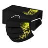 50PC Adult'S Butterfly Printed Mask Disposable Protective Face 