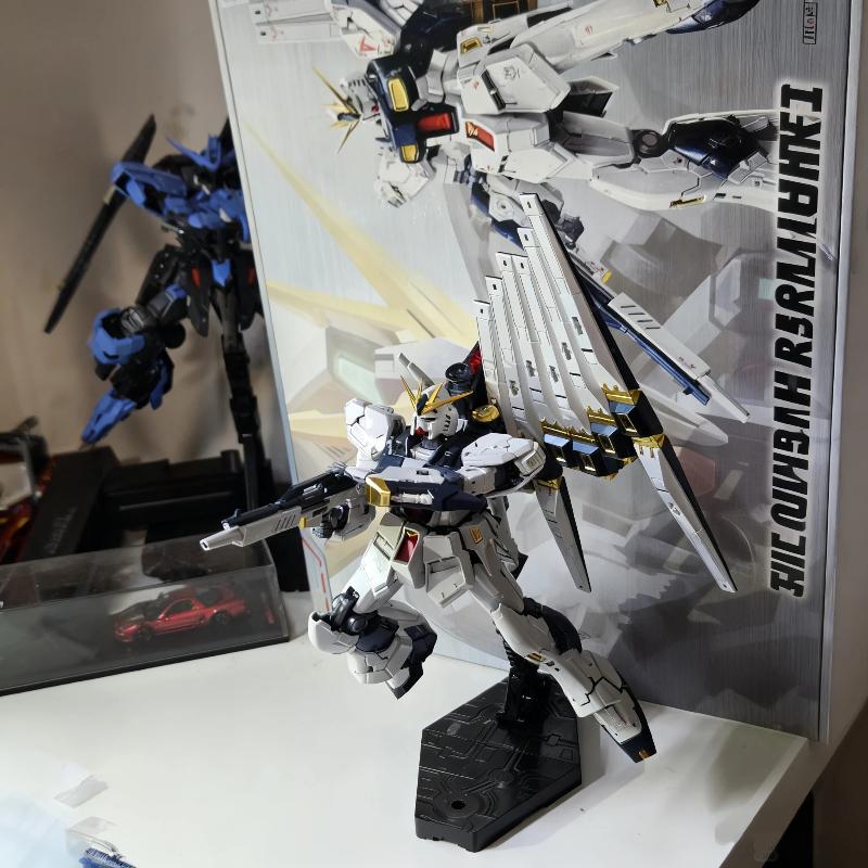 RG 32C 1/144 The Fighter Base Limited V Fighter Titanium Finish Assembly Model Kit Action Figures Anime Mecha Toy Desk Deco Gift
