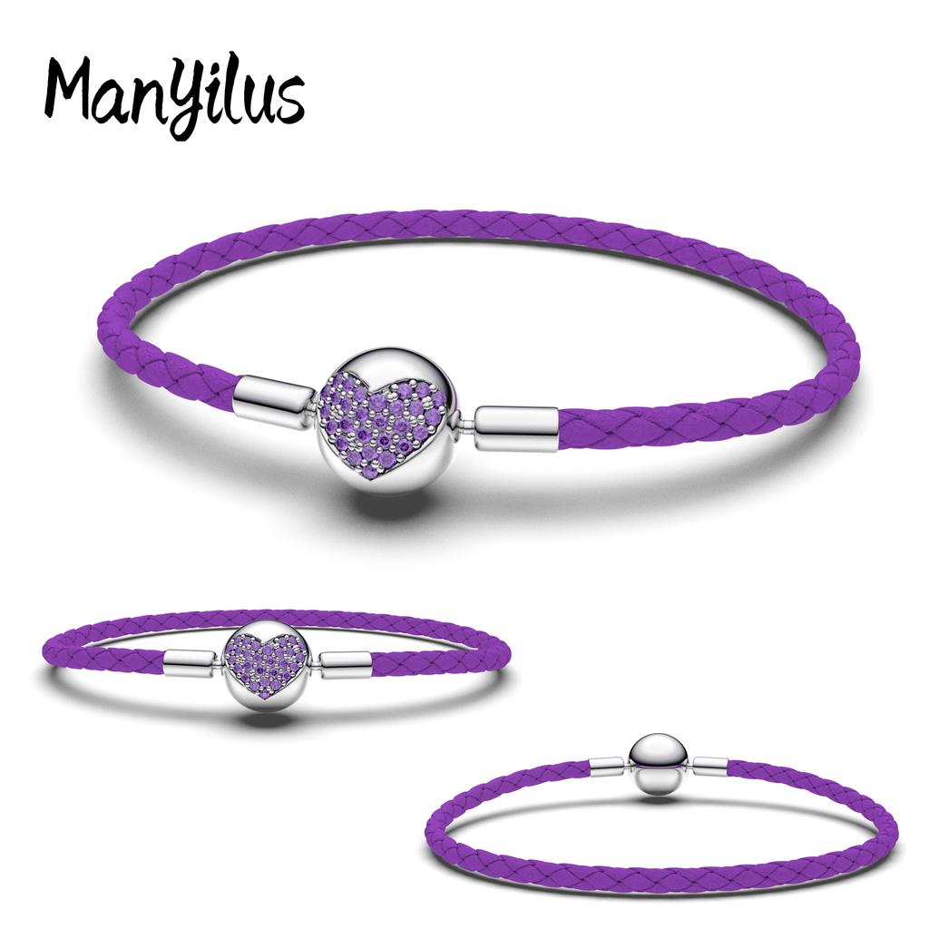 Manyilus Pulseras Earrings for Women Real Silver 925 Jewelry Croc Charms Fashion Beads Jewellery Making Charm 925 Beautiful 925