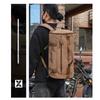 Unisex Cylindrical Travel Backpack,durable Nylon Canvas Luggage Bag,casual Duffle Rucksack for Outdoor Trip and Portable Storage Packing