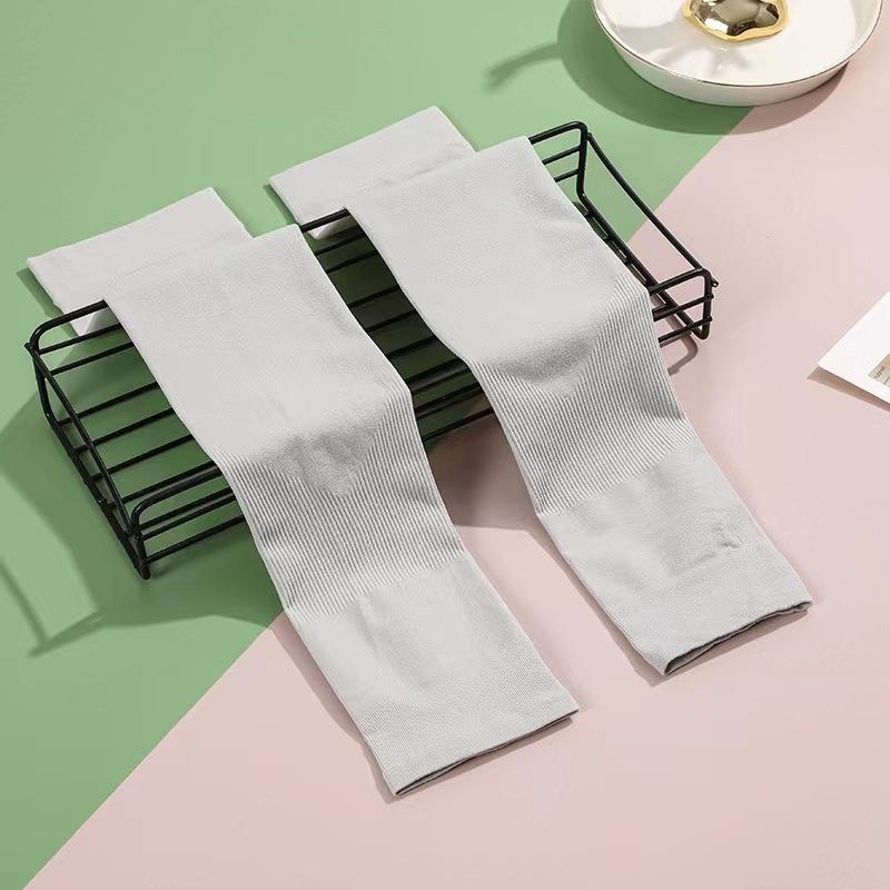 Unisex Solid Color UV Protection Arm Sleeves, Ice Silk Cooling Sleeves, Breathable Thin Summer Sun Sleeves for Cycling Running Driving Outdoor