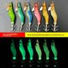 Hard Fishing Lure 1.5# Squid Jig 8.2g 7cm Hard Bait Luminous Glow in Dark Prawn Lure Fishing Tackle