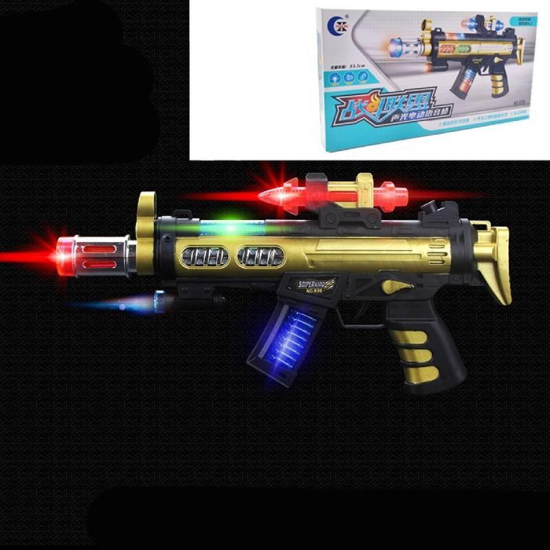 

Luminous Acoustical Toy Gun Children Toys Indoor Outdoor Activity Gift Prop Style A