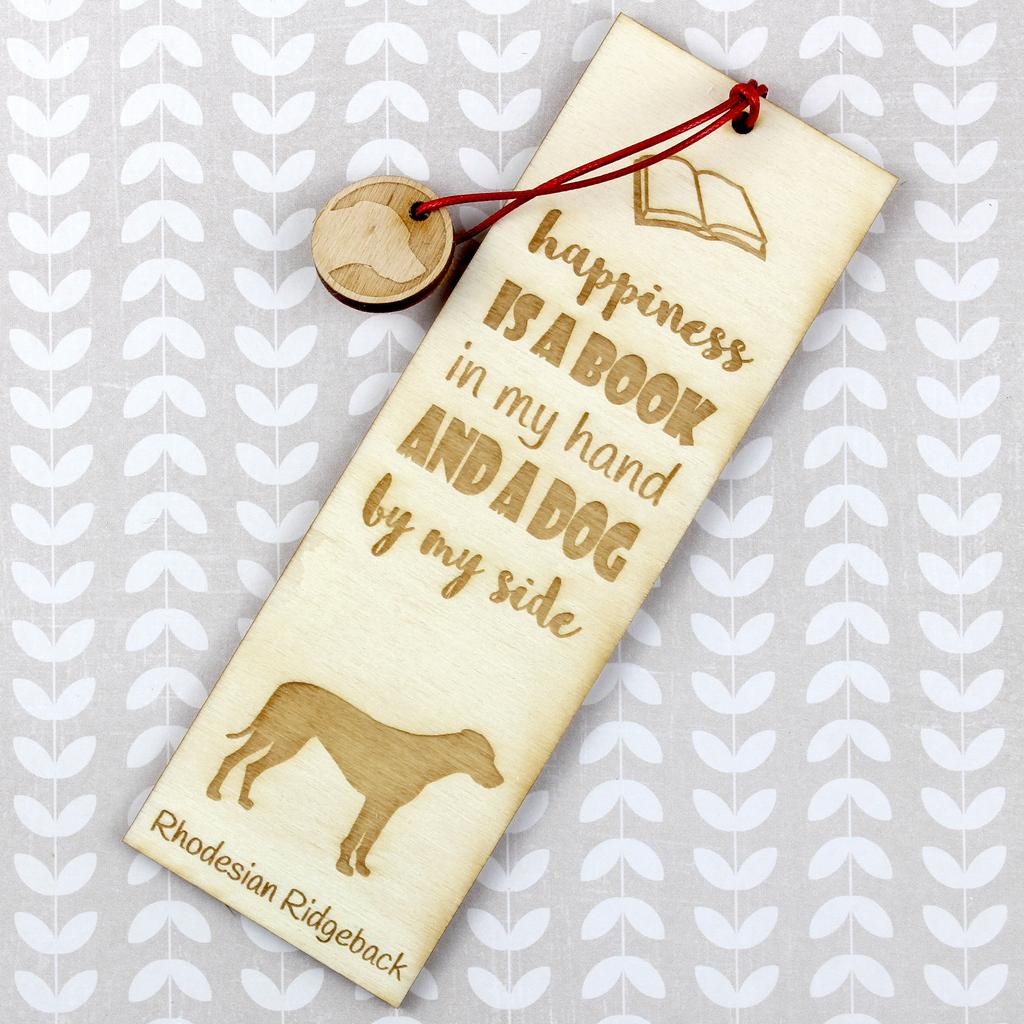 Rhodesian Ridgeback, African Lionhound, African Lion Dog - Dog Bookmark, Personalized Bookmark, Dog Gadget for Art-Dog Brand Readers