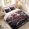 Conjunto de Roupa de Cama 1 Capa de Edredom 2 Fronhas Estampa Charles Leclerc Decoração de Quarto Casa