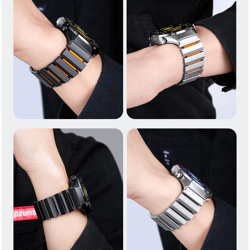 22mm Titanium Metal Band For Huawei Ultimate 2 1 Strap Magnetic Correa For Huawei Watch GT6pro GT5 46mm Amazfit T-rex3PRO 48mm