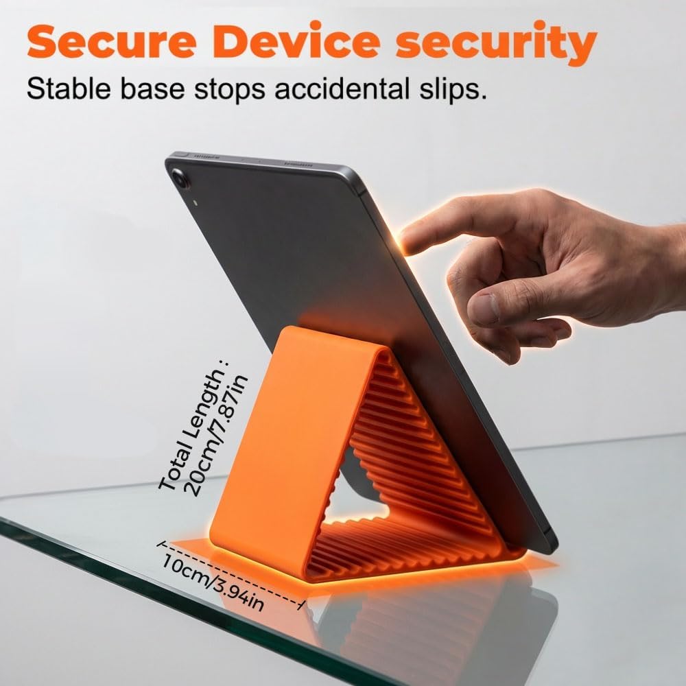 Foldable Silicone Aluminum Holder, Flexible Phone Holder, Bendable Adjustable Anti-Slip Phone Stand Portable Universal Holder