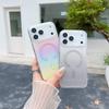 Gradient Color Clear Magnetic Charging Phone Case For iPhone 17 Air 16 15 14 Plus 13 12 Pro Max 11 16e 17e Transparent Cover