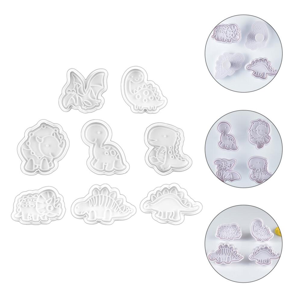 24 Pcs Dinosaur Shape Biscuit Cutter Plunger Cutter
