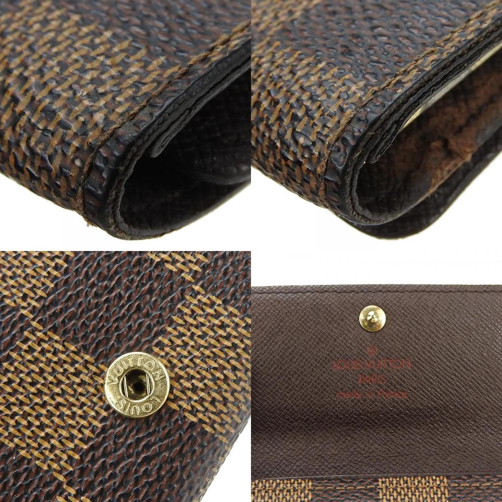 Used LOUIS VUITTON Key Holder  Multicles4 N62631 Damier Brown Brown 4 Hooks