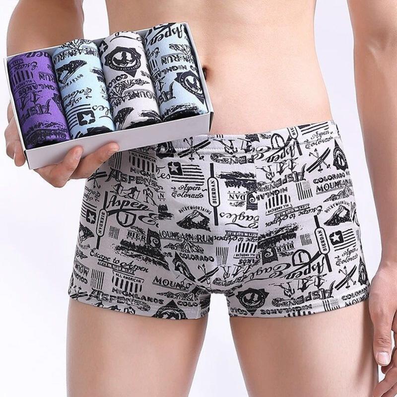 

4 шт. U выпуклые L-4XL мужские трусы быстросохнущие мужские трусы дышащие мужские трусы шорты боксеры мужские боксеры 3X