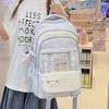 Schoolbag Burgundy Berry Plaid New Cute Schoolbag Female Junior High School Students High Value Ins Class Travel Double Shoulder Backpack