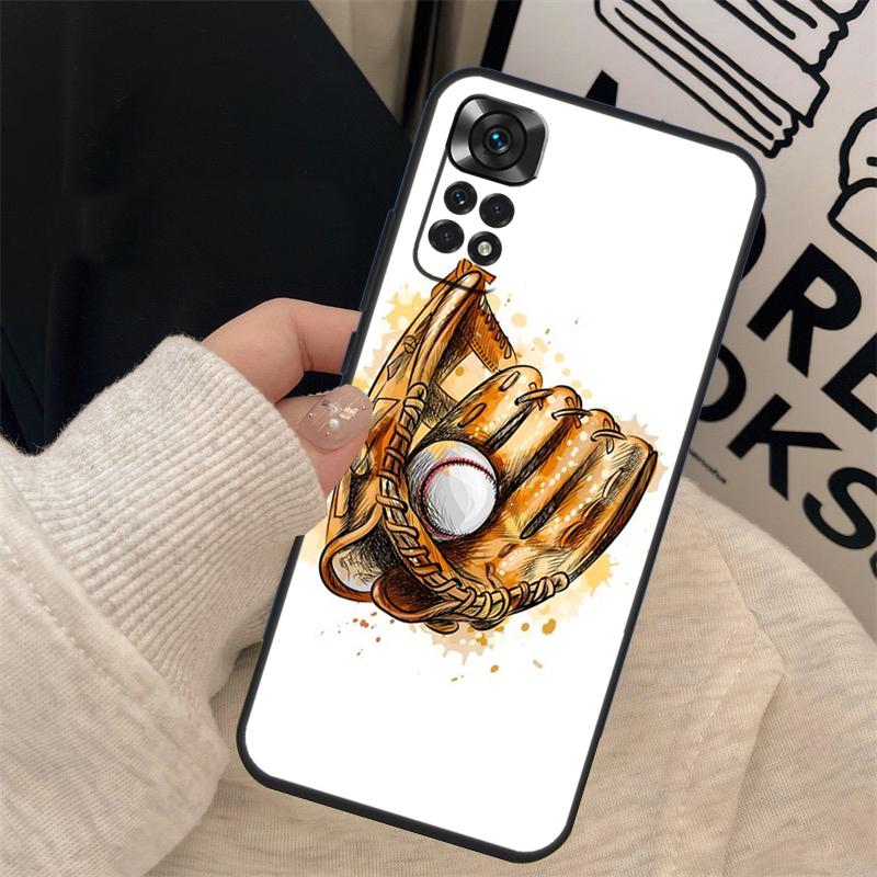 Baseball Cover For Xiaomi Redmi Note 14 12 11 10 13 15 Pro Plus Case For Redmi 15 15C 14C 10C 12C 13C