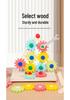 Children's Educational Wooden Gear & Nut Game for Kindergarten Science Corner