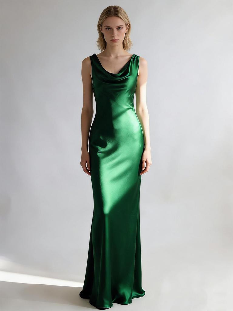 Elegant European Seaside Tyndall Effect Evening Dress