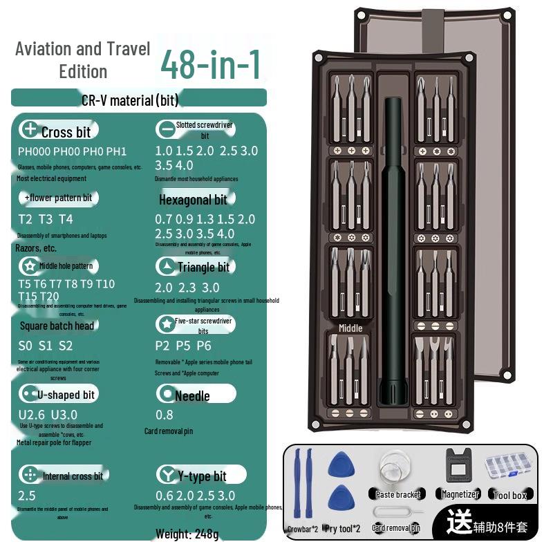 Mobil- & Computer-Präzisionsschraubendreher-Set - Professionelles Reparatur- & Reinigungswerkzeugset