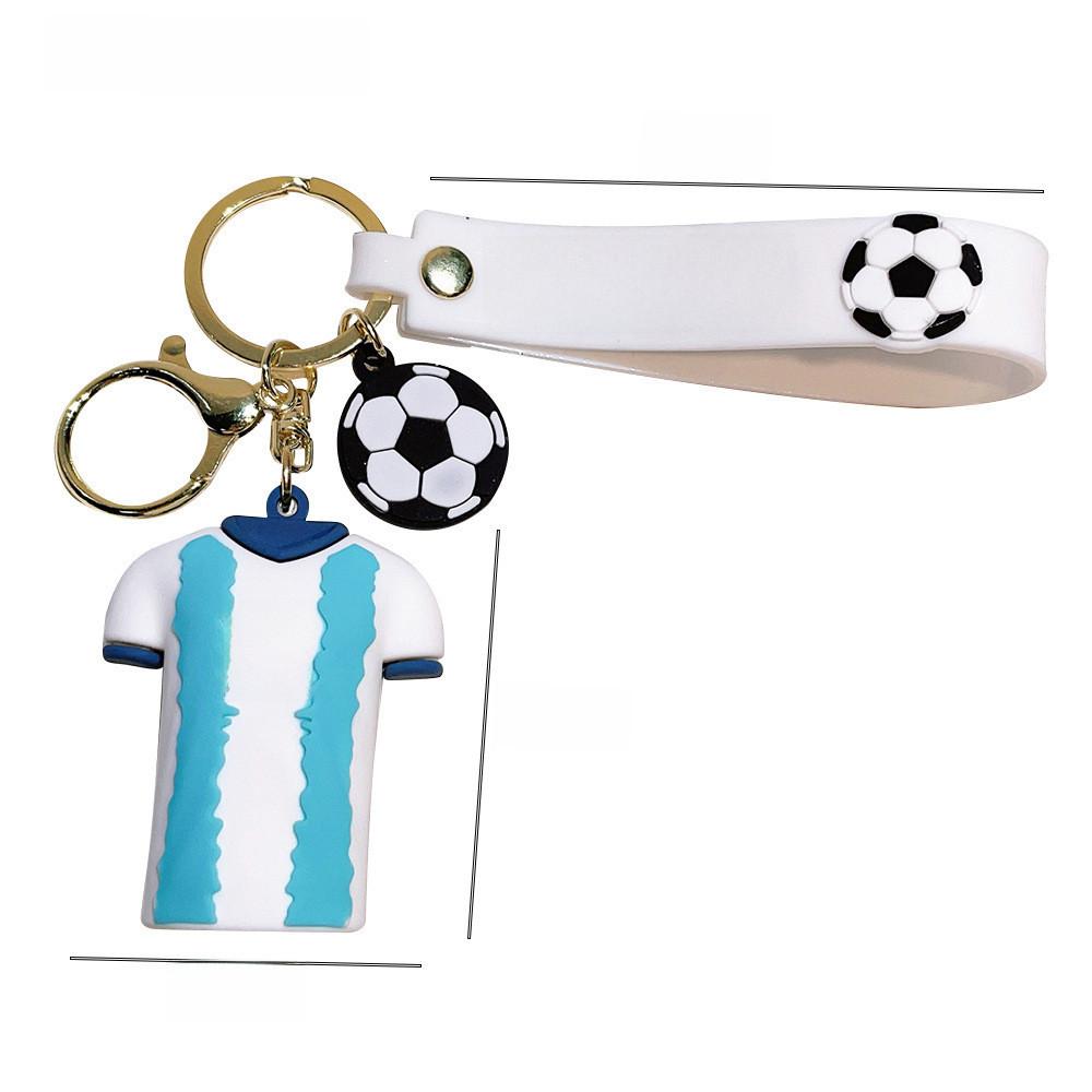 Breloc Vibrant Stea Fotbal Silicon Accesoriu Chei Cadou Perfect Pentru Prieteni