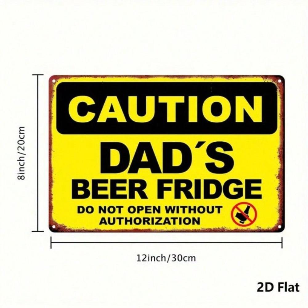 Vintage Metal Beer Sign 20x30cm Waterproof Decor for Bar Kitchen