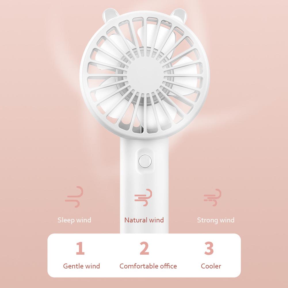 Handheld Mini Fan Portable Pocket Fan USB Charging Fan Rechargable Summer Cooling Fan for Home Outdoor Office