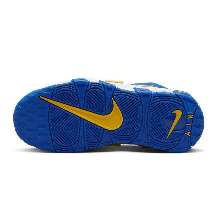 Nike Air More Uptempo GS Golden State Warriors Kids Sneakers White Game-Royal Yellow-Ochre DZ2759-141