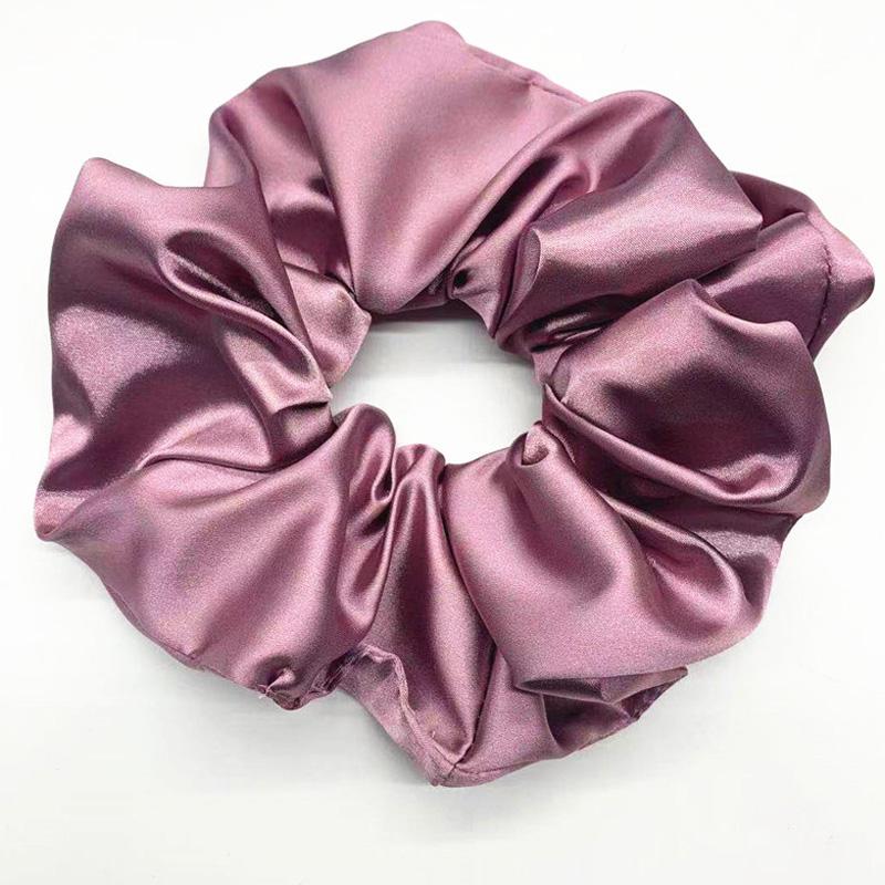Oversized Scrunchies Rubber Hair Ties Elastic Hair Bands Girs Ponytail Hairstyle Smooth Satin Hair Rings For Women Accessories