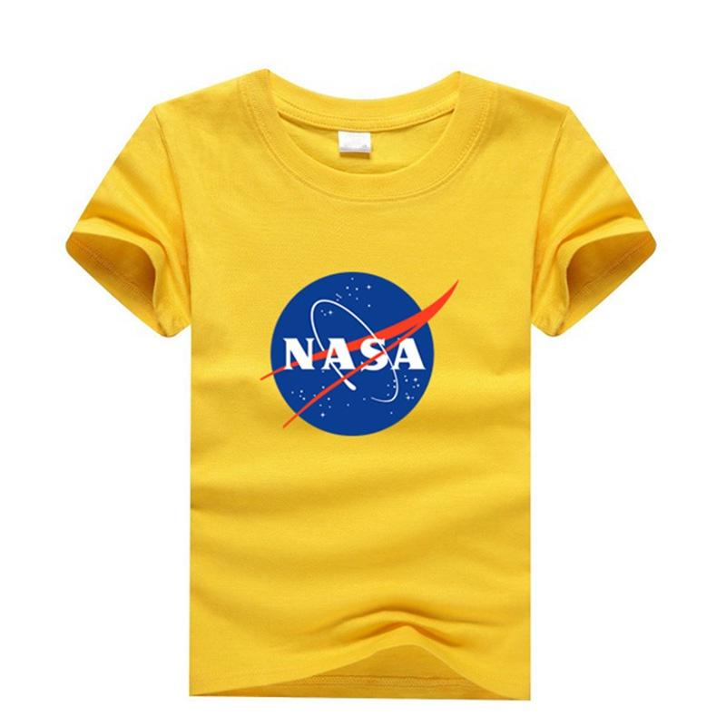Klasické dětské tričko s motivem astronauta NASA a stylovým kulatým výstřihem